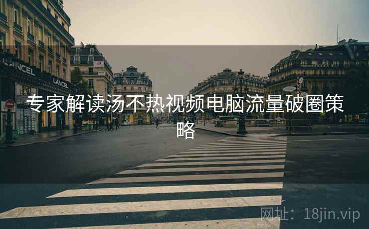 专家解读汤不热视频电脑流量破圈策略