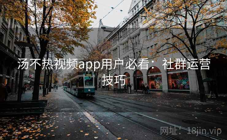 汤不热视频app用户必看:社群运营技巧